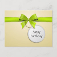 Karte Postkarte Schleife fête son anniversaire