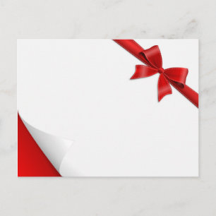 Carte Postale Karte Schleife Aufkleber