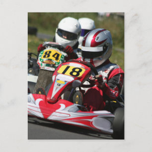 Carte Postale Karting karts minimax sport action course