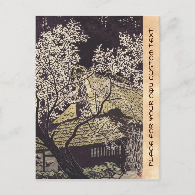 Carte Postale Kasamatsu Plum Trees à Yoshino art japonais (Devant)