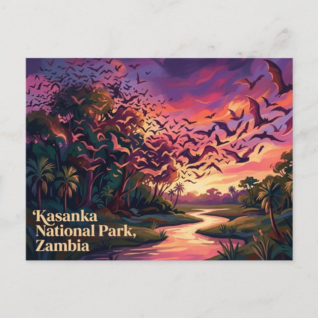 Carte Postale Kasanka National Park Zambie (Devant)