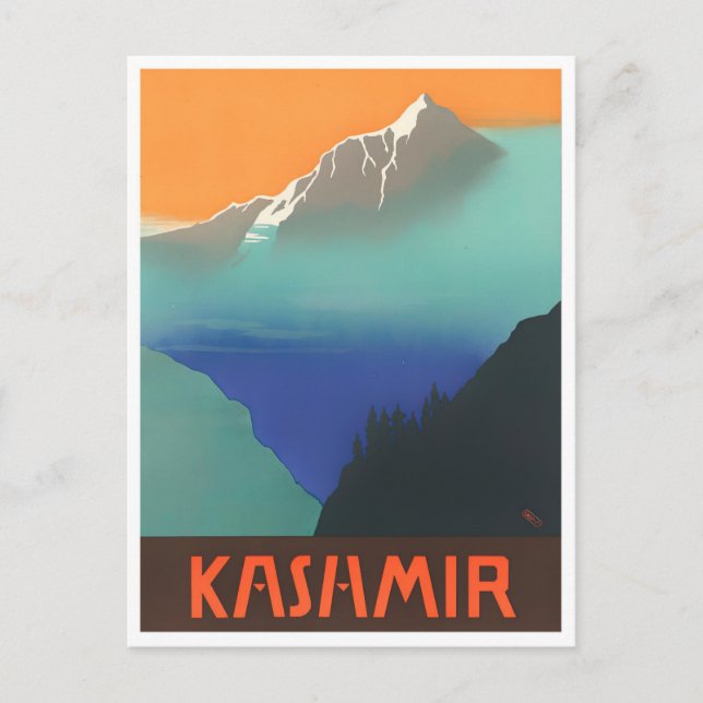 Carte Postale Kashmir Inde voyage vintage (Devant)