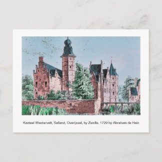 Carte Postale KASTEEL WESTERVELT 1729 A. de Haen drawing