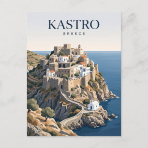 Carte Postale Kastro Grèce