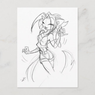 Carte Postale Kat IPod