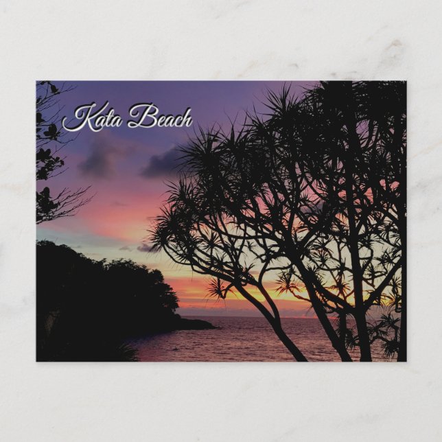 Carte Postale Kata Beach Sunset, Phuket, Thailand (Devant)