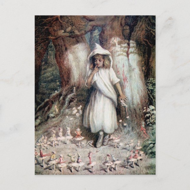 Carte Postale Kate Greenaway : L'Anneau des elfes (Devant)