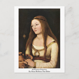 Carte Postale Katharina Schwarz Par Hans Holbein L'Ancien