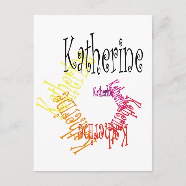 Carte Postale Katherine (Devant)