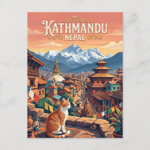 Carte Postale Katmandou, Népal Népal