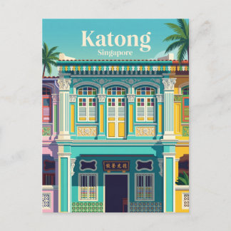 Carte Postale Katong Singapour