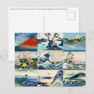 Carte Postale Katsushika Hokusai - 36 Vues de la sélection du Mo