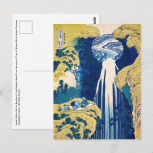 Carte Postale Katsushika Hokusai - Chutes Amida