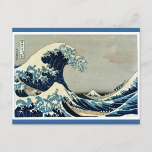 Carte Postale Katsushika Hokusai dans La Grande Vague au large d