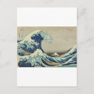 Carte Postale Katsushika Hokusai : La Grande Vague à Kanagawa