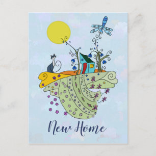 Carte Postale Katzenhaus Nouveau domicile