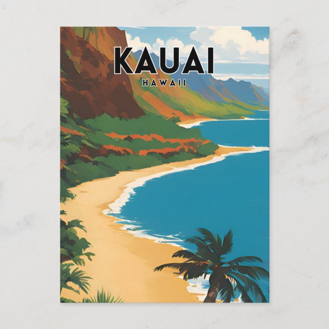 Carte Postale Kauai Hawaii (Devant)