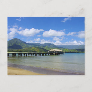 Carte Postale Kauai - La jetée à Hanalei