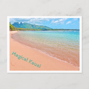 Carte Postale Kauai magique -- magnifique plage déserte