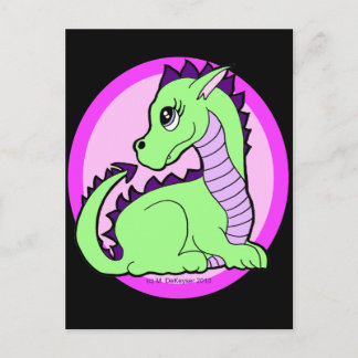 Carte Postale Kawaii Cute Dragon