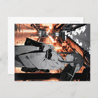 Carte Postale KAWAII Japanese Girl Postcard