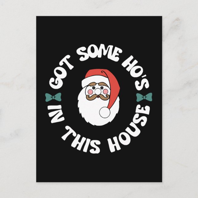 Carte Postale Kawaii Père Noël (Devant)