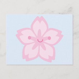 Carte Postale Kawaii Sakura Fleur de fleurs de cerisier