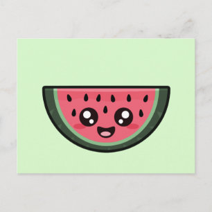 Carte Postale Kawaii Watermelon