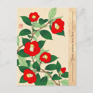 Carte Postale Kawarazaki Shodo Floral Calandre des fleurs japona