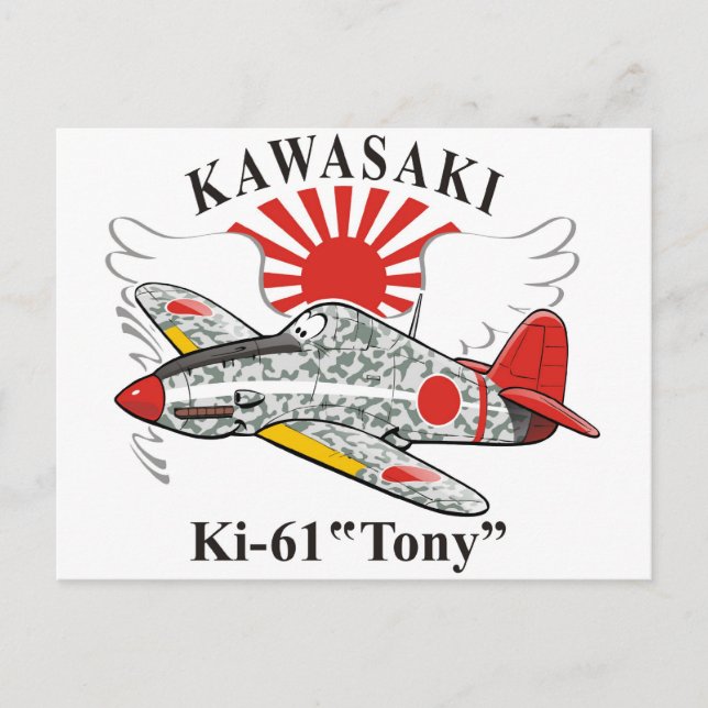 Carte Postale kawasaki ki-61 "tony" (Devant)