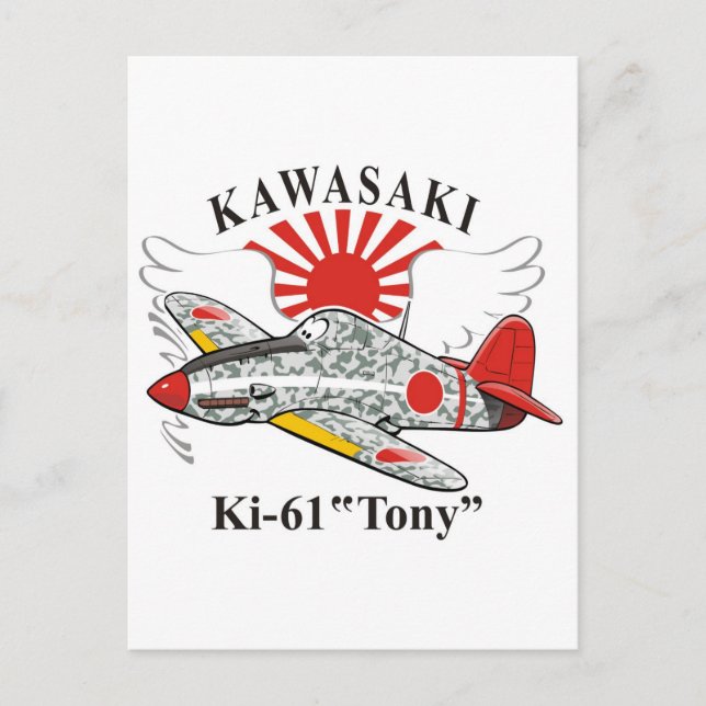Carte Postale kawasaki ki-61 "tony" (Devant)