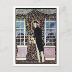 Carte Postale Kay Nielsen - En poudre et en crinoline