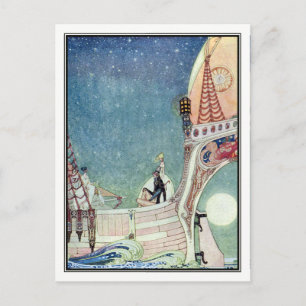 Carte Postale Kay Nielsen - En poudre et en crinoline