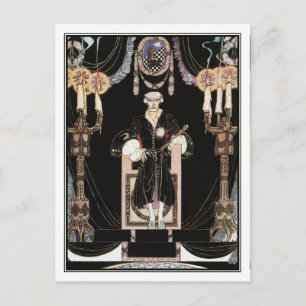 Carte Postale Kay Nielsen - En poudre et en crinoline