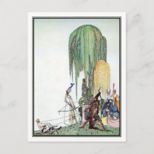 Carte Postale Kay Nielsen - En poudre et en crinoline