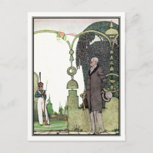 Carte Postale Kay Nielsen - En poudre et en crinoline