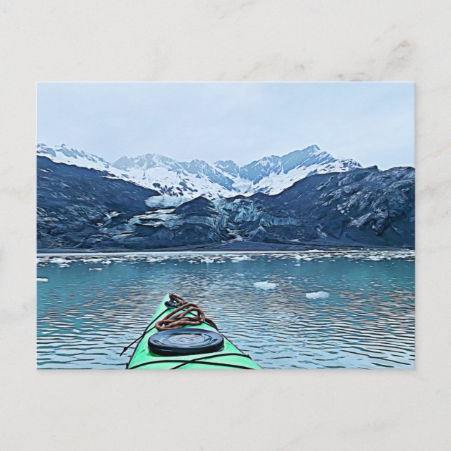 Carte postale Kayak Alaska (Devant)