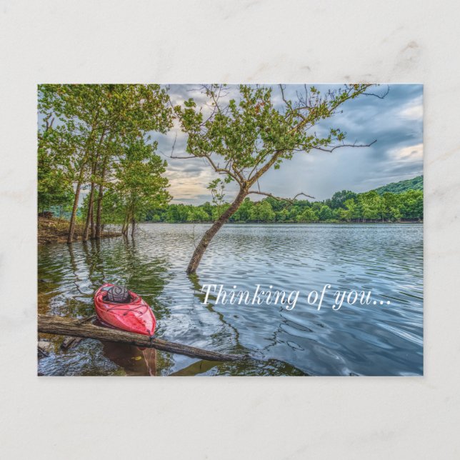 Carte Postale Kayak Flottant Sur Table Rock Lake Penser À Vous (Devant)