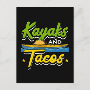 Carte Postale Kayak - Kayaks et Tacos Drôle de Kayak