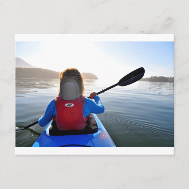 Carte Postale Kayak sur l'île de Vancouver (Devant)