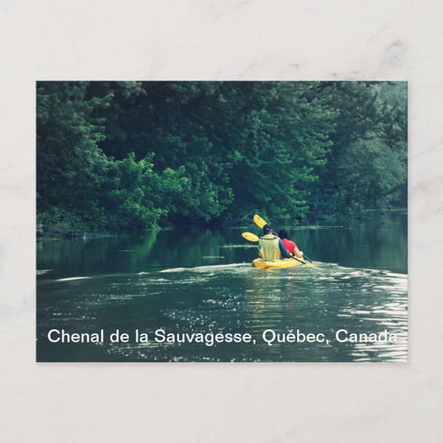 Carte Postale Kayakers en Québec, Canada (Devant)