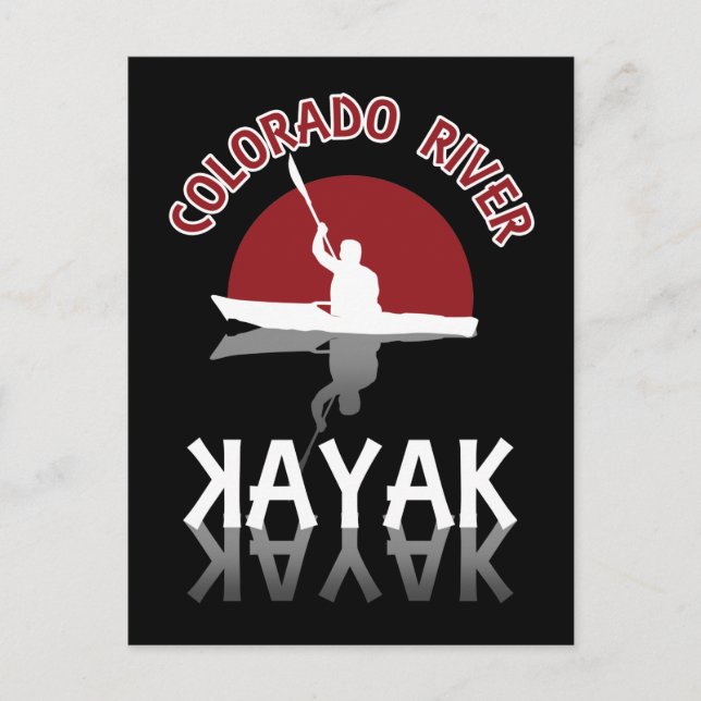 Carte Postale Kayaking Colorado River - Kayak (Devant)