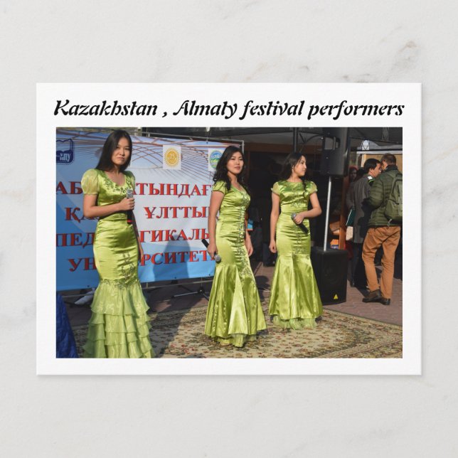 CARTE POSTALE KAZAKHSTAN ALMATY FERSTIVAL DANSEURS (Devant)