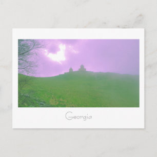 Carte Postale Kazbegi Géorgie Église de Gergeti Paysage de monta