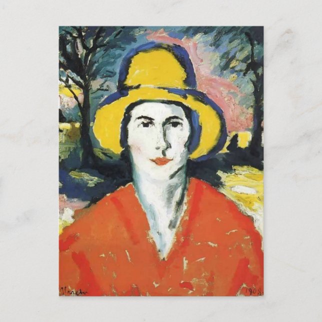 Carte Postale Kazimir Malevich - Portrait de femme en Casquette  (Devant)