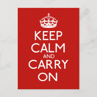 Carte Postale Keep Calm and Carry