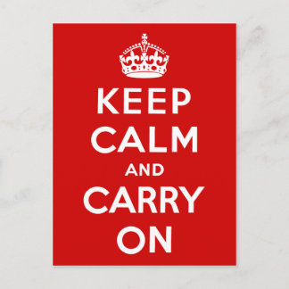 Carte Postale Keep Calm and Carry