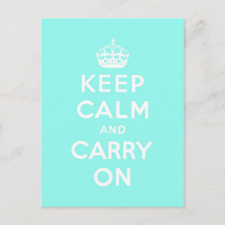 Carte Postale keep calm and carry on original