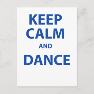 Carte Postale Keep Calm and Dance
