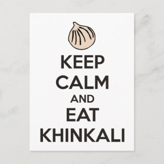 Carte Postale Keep calm and eat khinkali